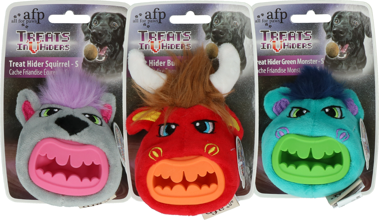AFP Treats In "V" Hiders - Treat Hider Small Groen Monster