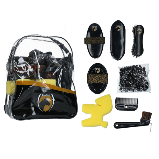 Excellent Horse Grooming Set Junior Black