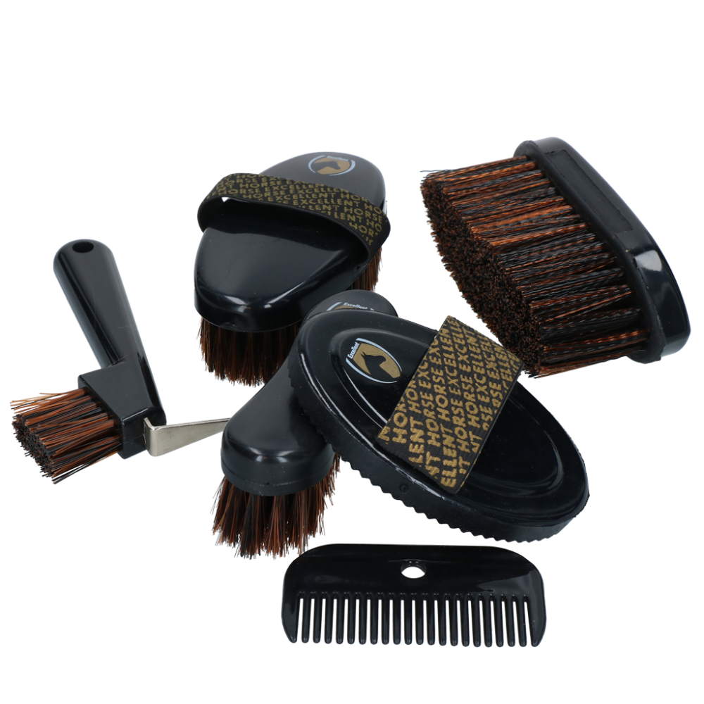 Excellent Horse Grooming Set Junior Black