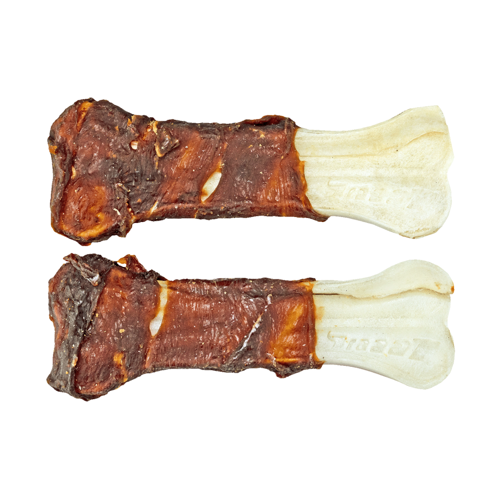 Braaaf Rawhide Pressed Bone Eend - 12,5 cm