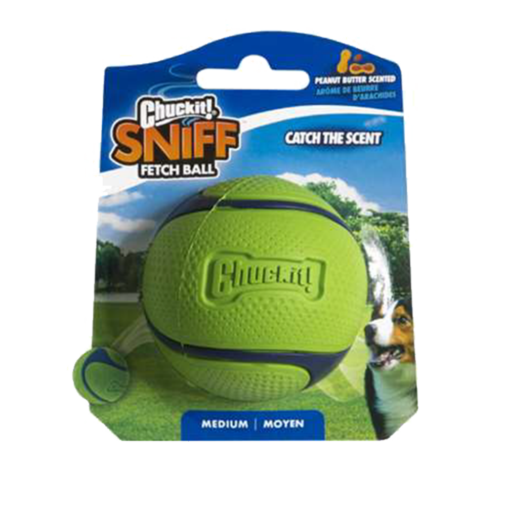 Chuckit Sniff Fetch Ball PB MD 1-pack