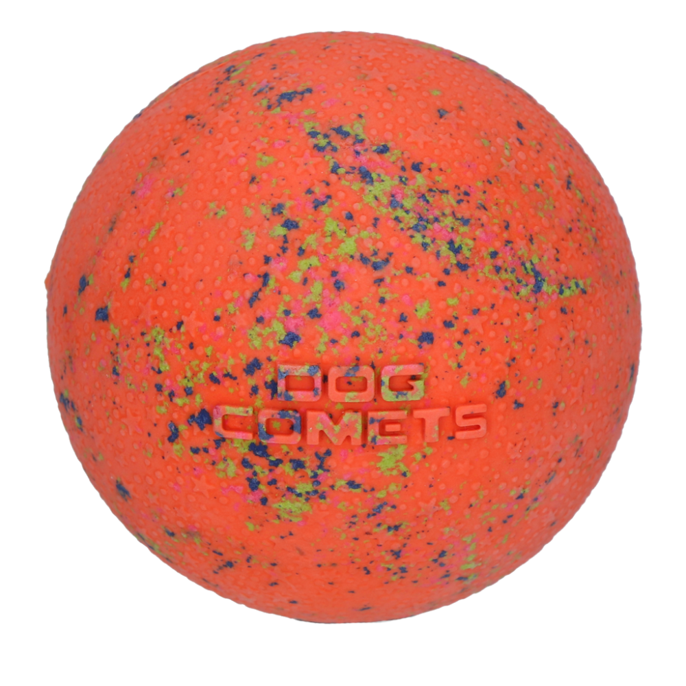 Dog Comets Ball Stardust Oranje L