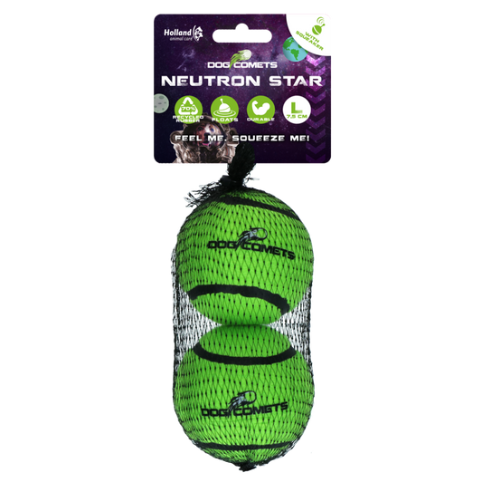 Dog comets Neutron Star Tennisbal met pieper L Groen 2st
