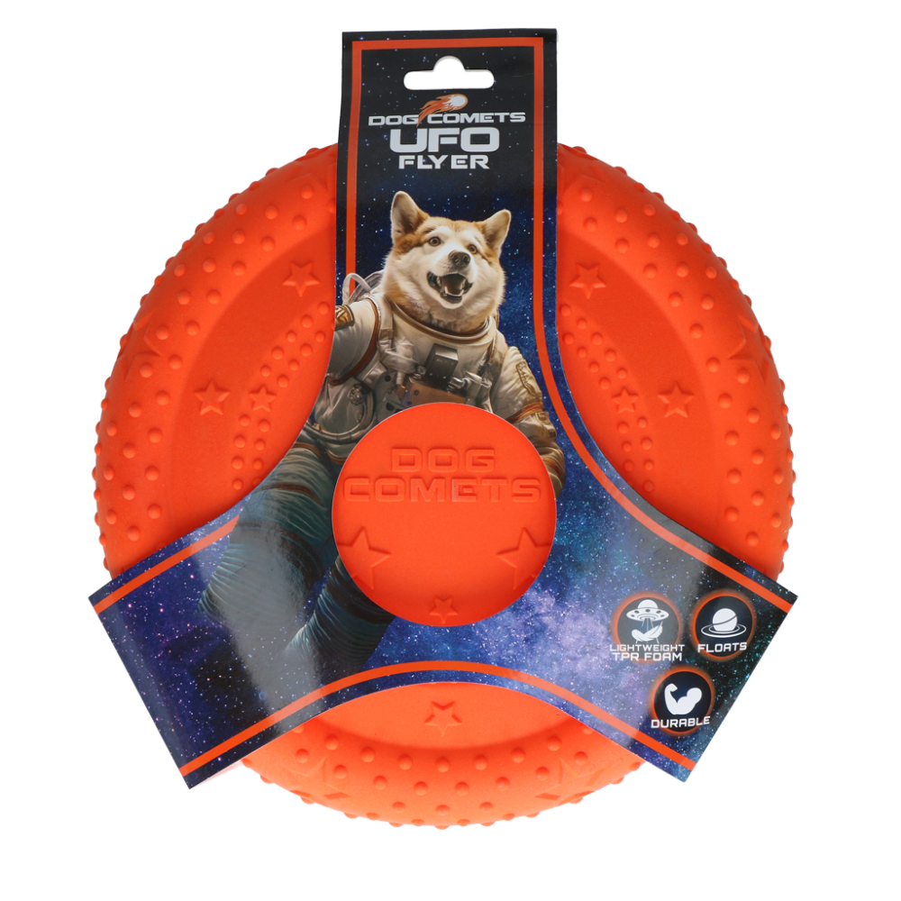 Dog Comets UFO Flyer Orange