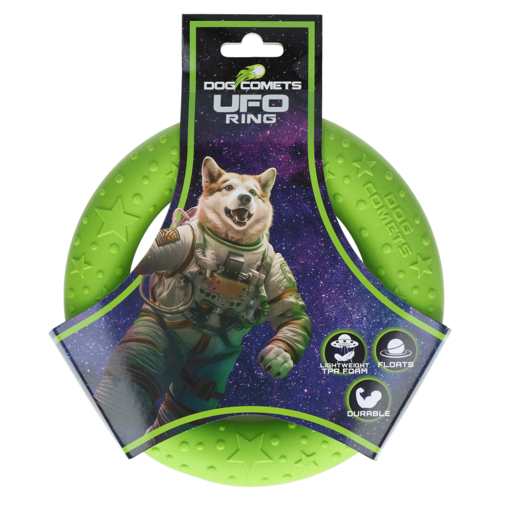 Dog Comets UFO Ring Green