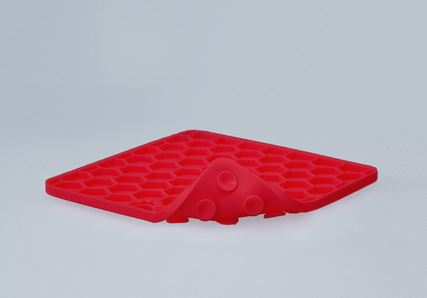 Eat Slow Live Longer Lick Mat Honeycomb Rood