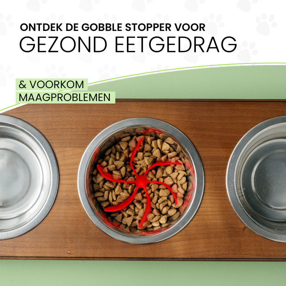 Eat Slow Live Longer Gobble Stopper Groen M