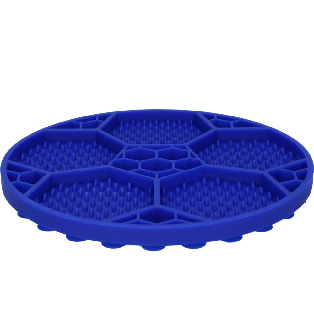 Eat Slow Live Longer Lick Mat Soccer Ball Blauw