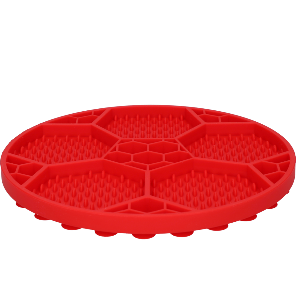 Eat Slow Live Longer Lick Mat Soccer Ball Rood