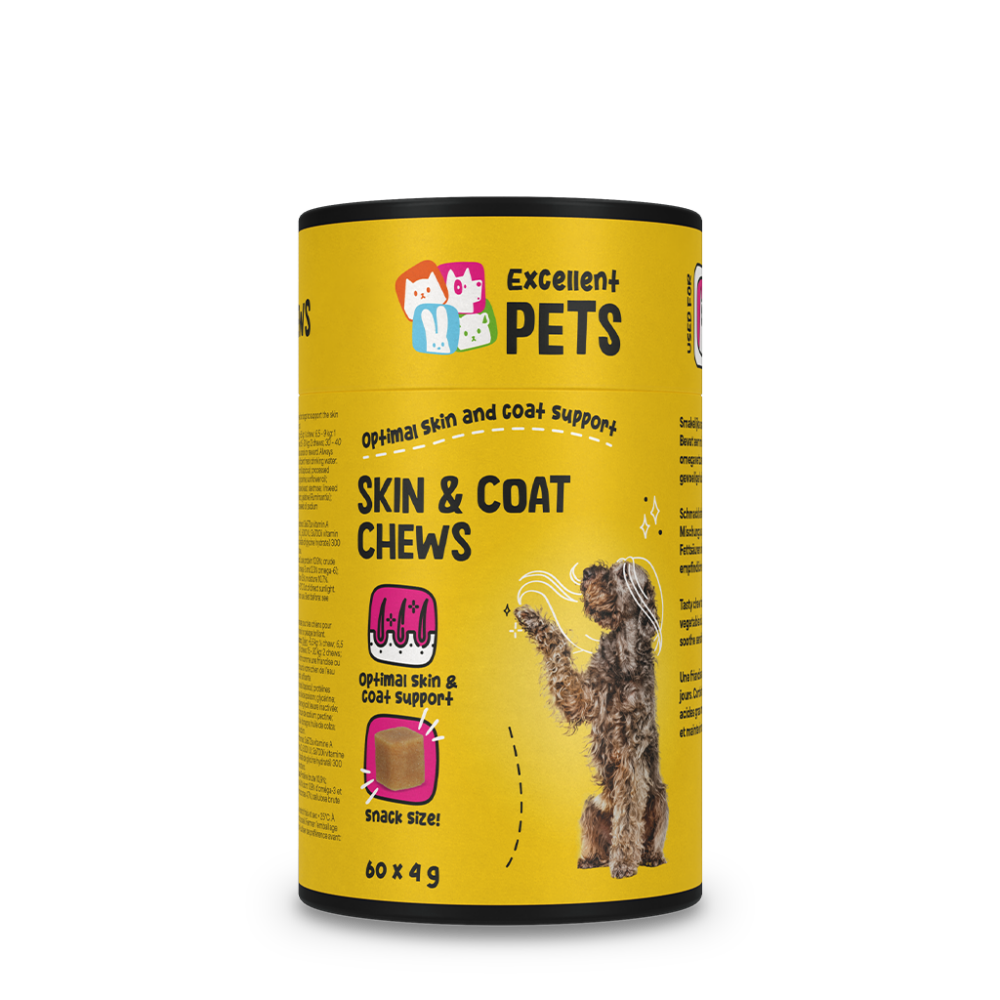 Excellent Pets Skin and Coat Chews 240 gram (60 Treats)