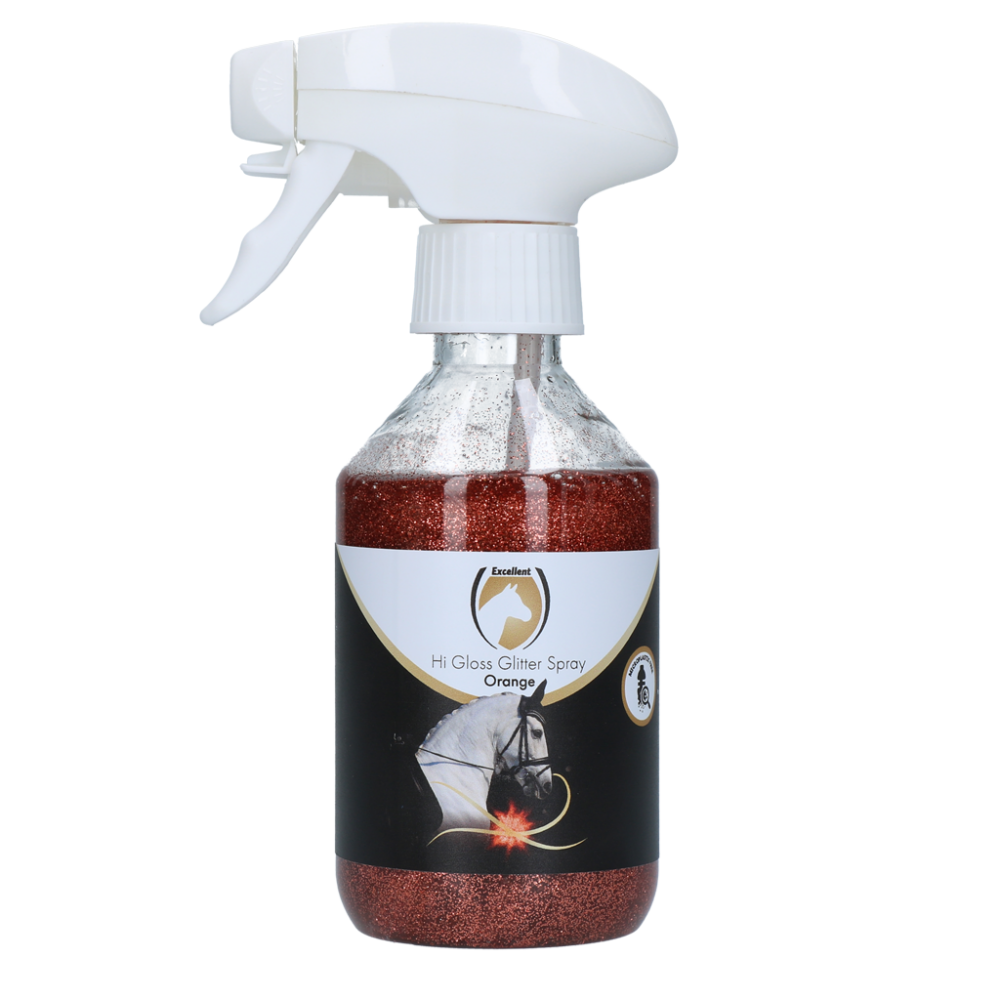Excellent Horse Hi Gloss Glitter Spray Orange 250 ml