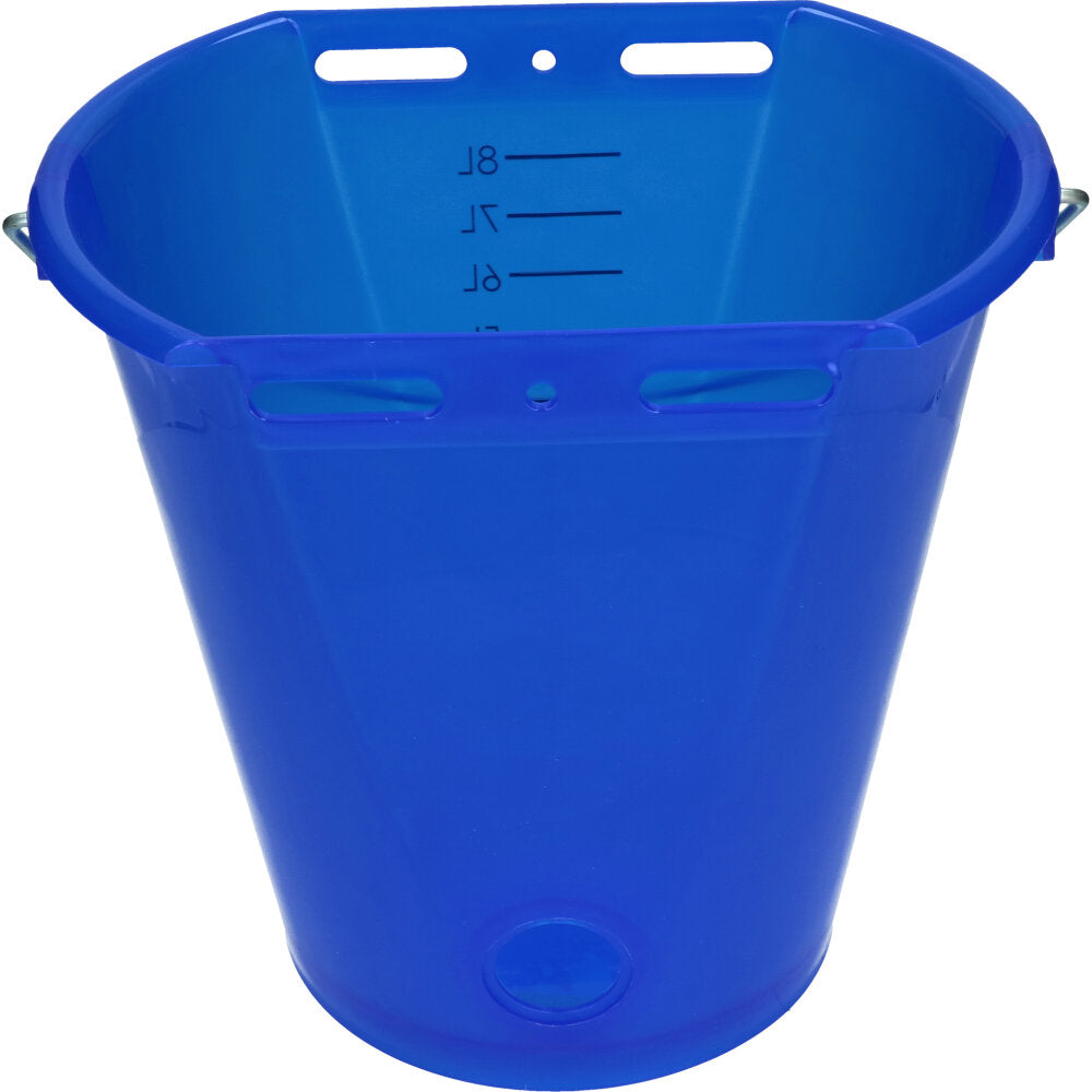 Kalveremmer wit transparant 2-zijdig plat Transparant blauw