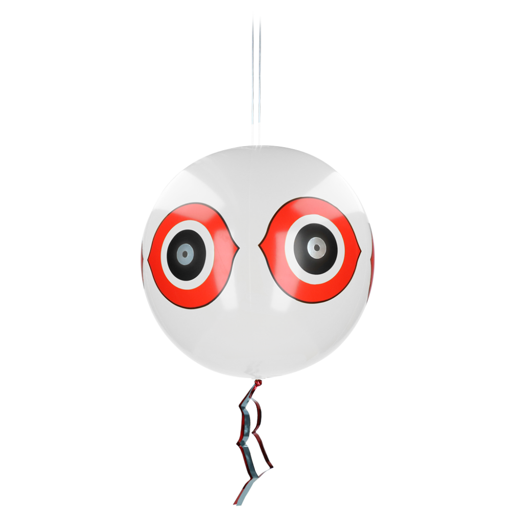 Knock Pest Schrikballon Wit