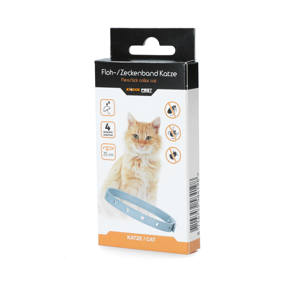 Knock Pest Vlooien/Tekenband Kat 33 cm DE/UK