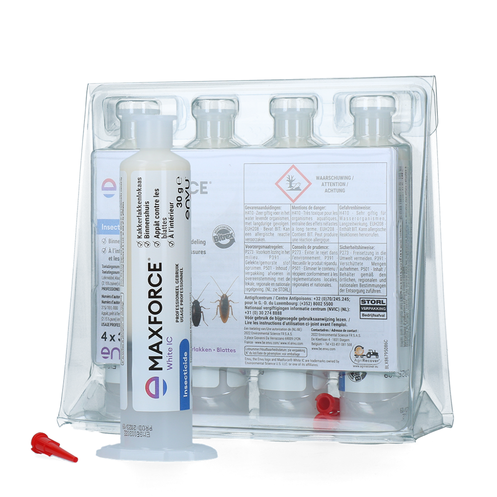 Maxforce White IC Kakkerlakken Gel 4x30g