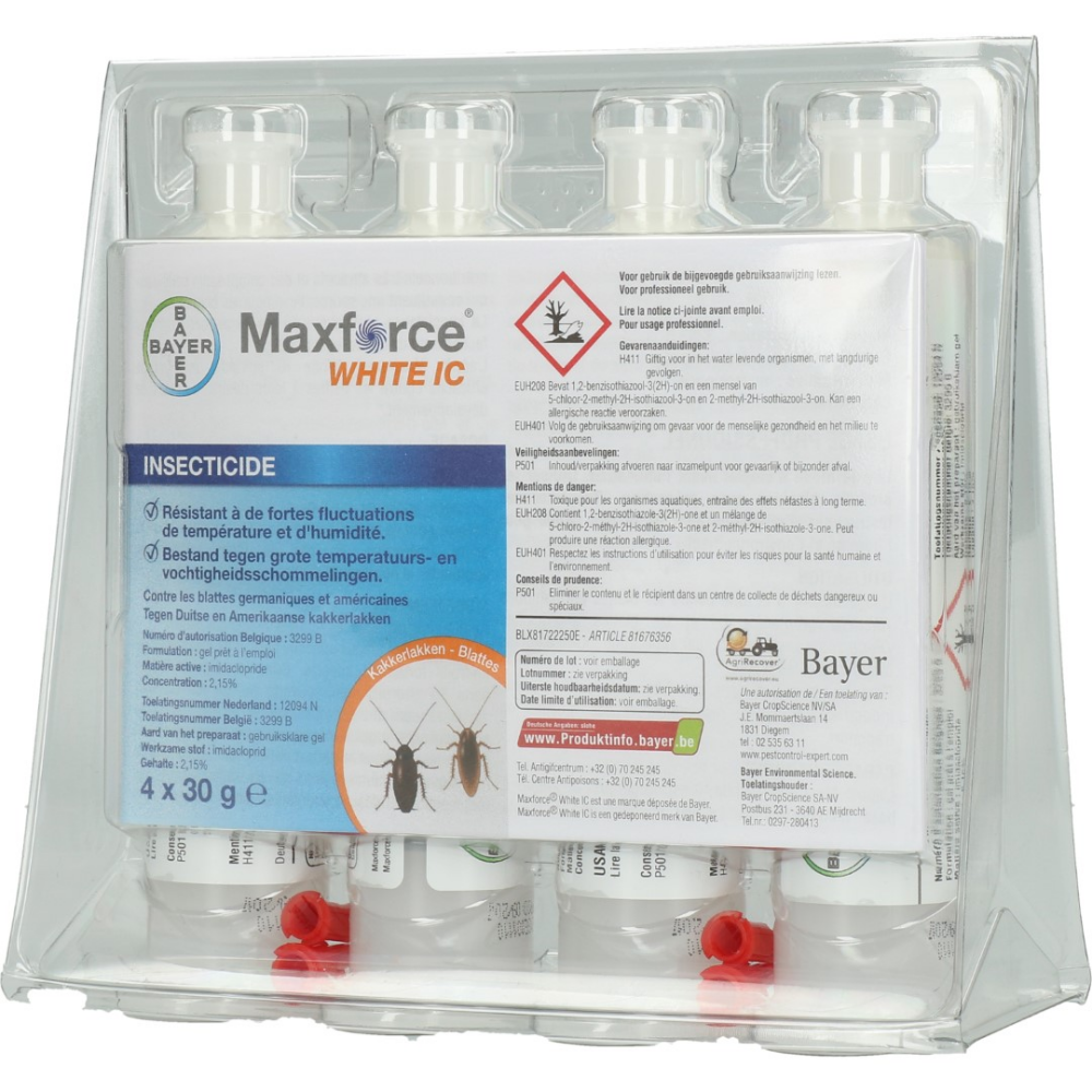 Maxforce White IC Kakkerlakken Gel 4x30g