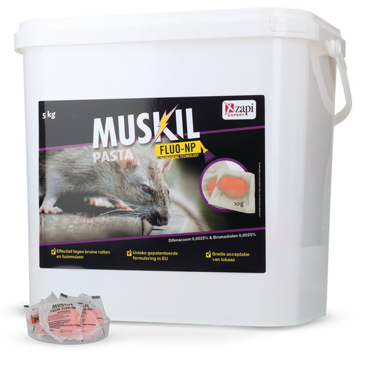 Muskil Pasta FLUO-NP Rat&Muis 500x10g