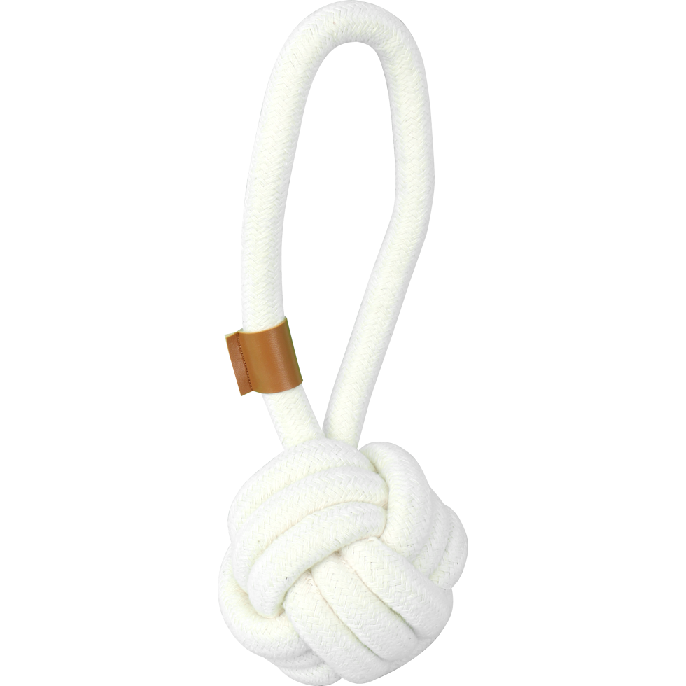 Pawise Premium cotton toy Ball with Handle