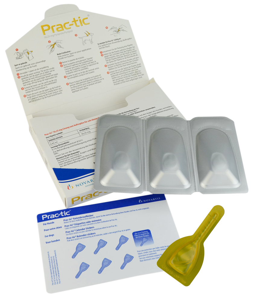 Prac-Tic Teken en vlooien druppels 4,5 tot 11 kg
