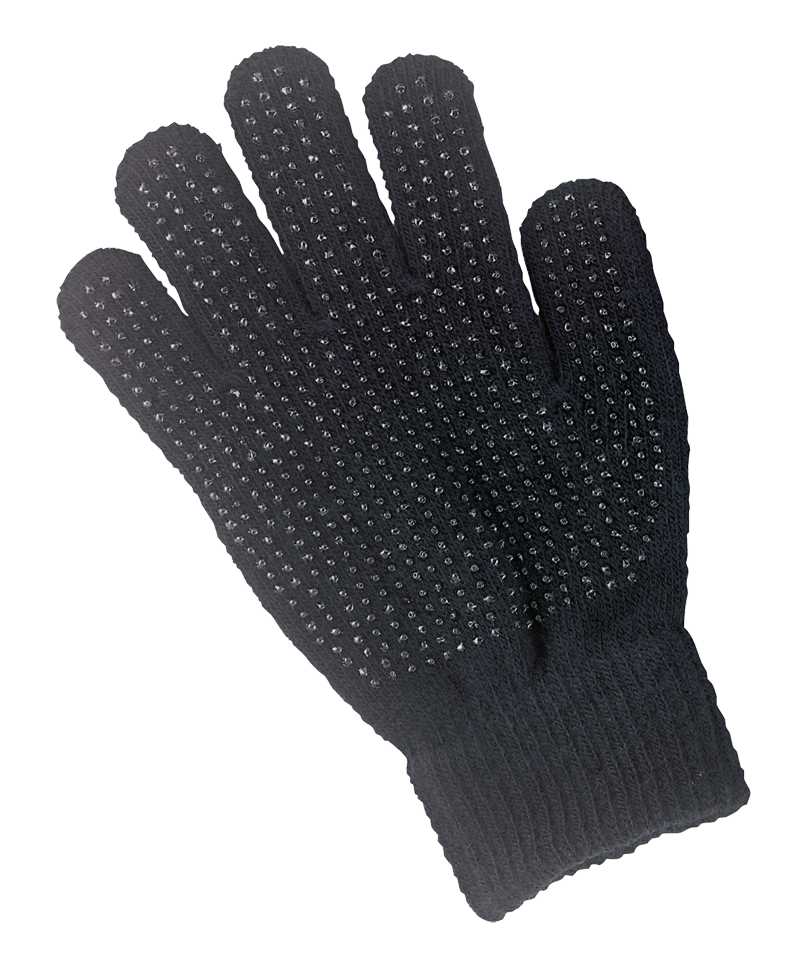 Rijhandschoen Magic Grippy zwart kids