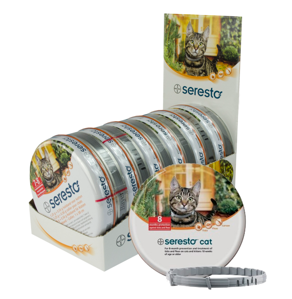 Seresto 1,25 g + 0,56 g vlooien-/tekenband kat