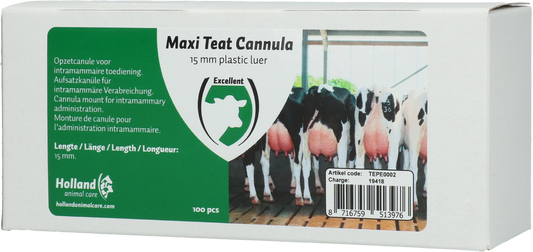 Maxi Plastic Tepelcanule 15 mm luer