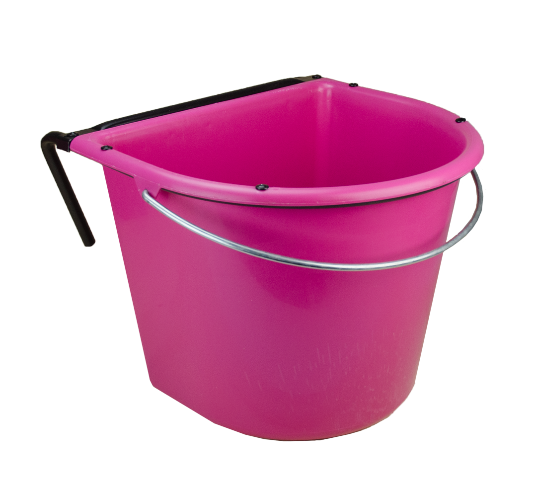 Voerbak 15 l met ophang en hengsel Roze