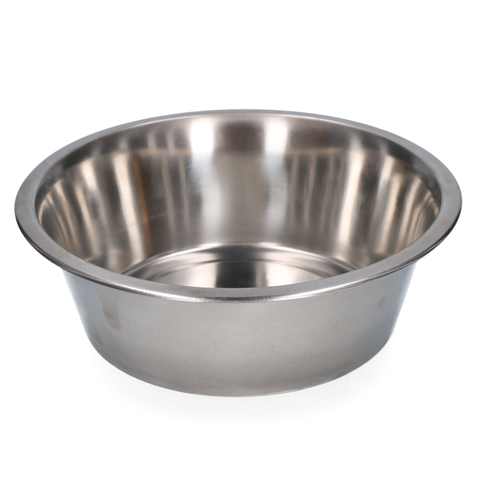 Voer of drinkbak RVS 2,80ltr Ø 25cm