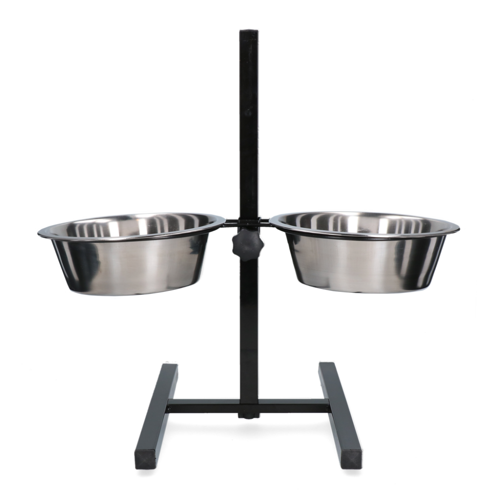 Voer en drinkbak RVS T-standaard 4,00ltr Ø 28cm