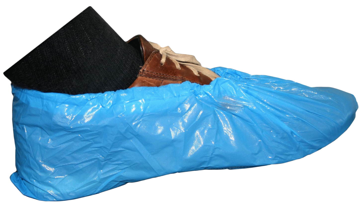 Wegwerp overschoen blauw CPE