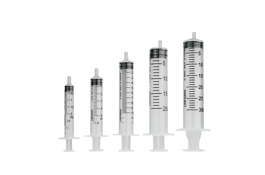 Wegwerpspuit 3-delig Luer  30ml