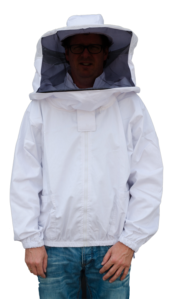 Wespen-Imkerjas met hor.+vert. rits maat XL