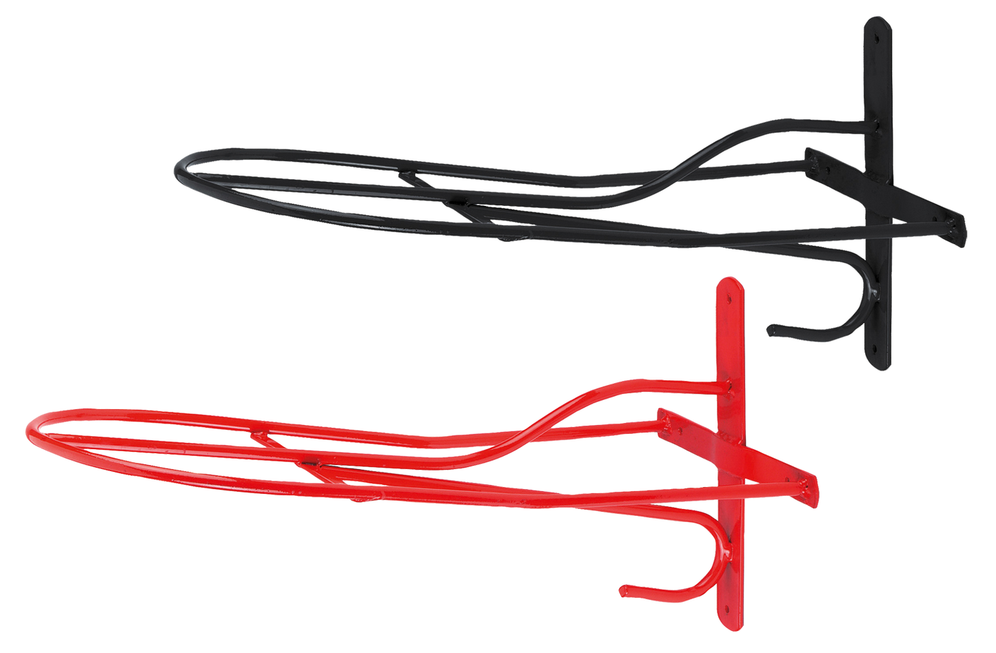 Zadelhouder 54cm metaal zwart