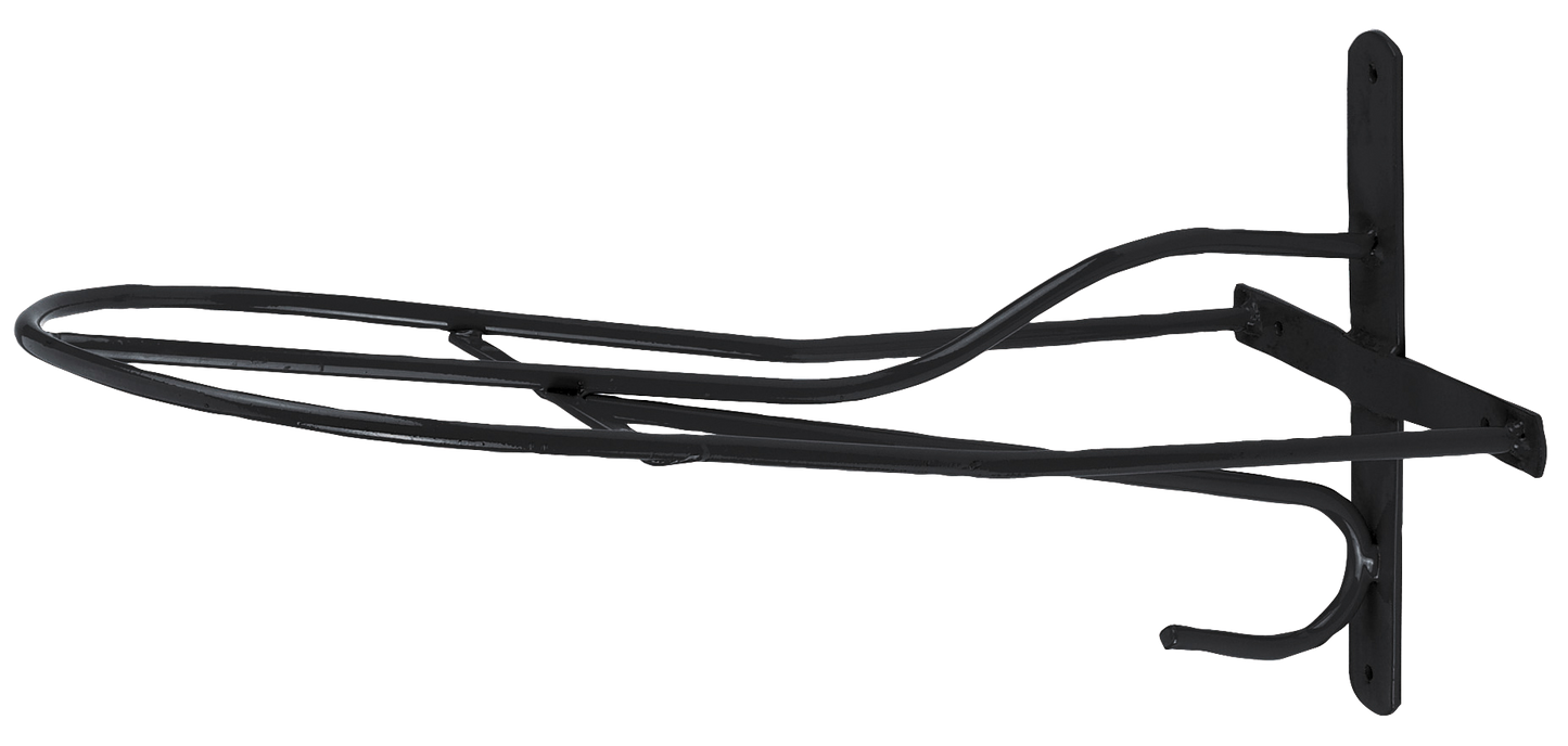 Zadelhouder 54cm metaal zwart