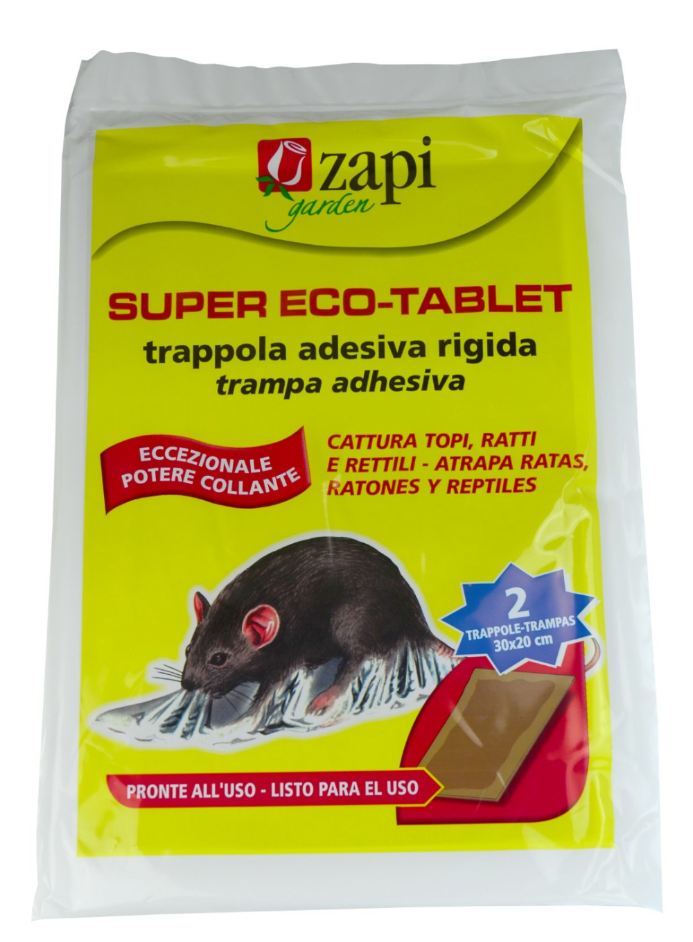 Zapi Super Tablet Rats&Mice sticky trap 28x19cm