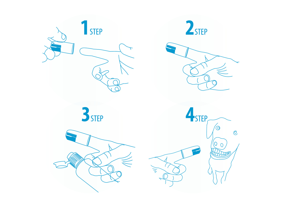 AFP Sparkle Finger Brush (6pack)
