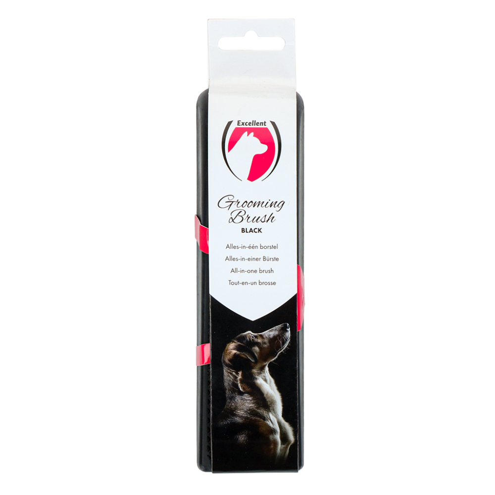 Excellent Pets Grooming Brush Medium zwart