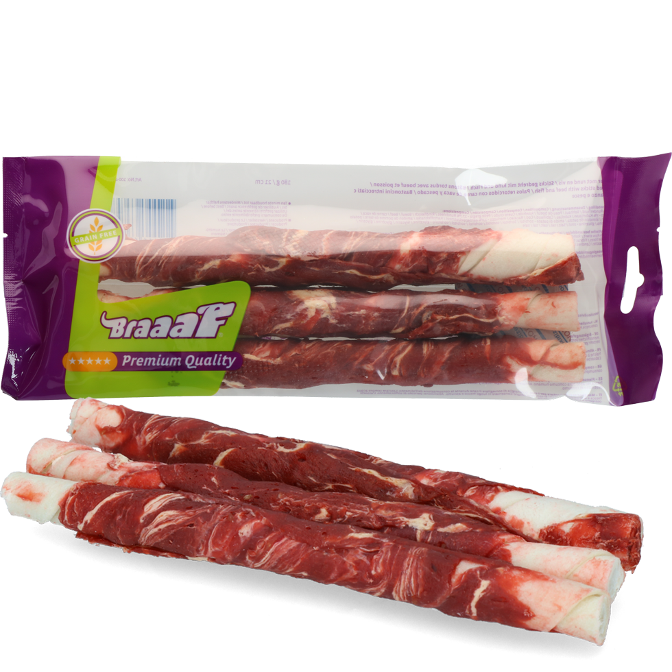 Braaaf Twister 21 cm beef and fish