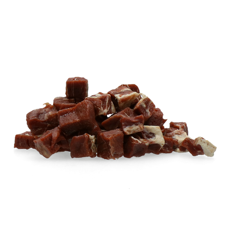 Braaaf Beef Steak Cubes with fish 1x1 cm