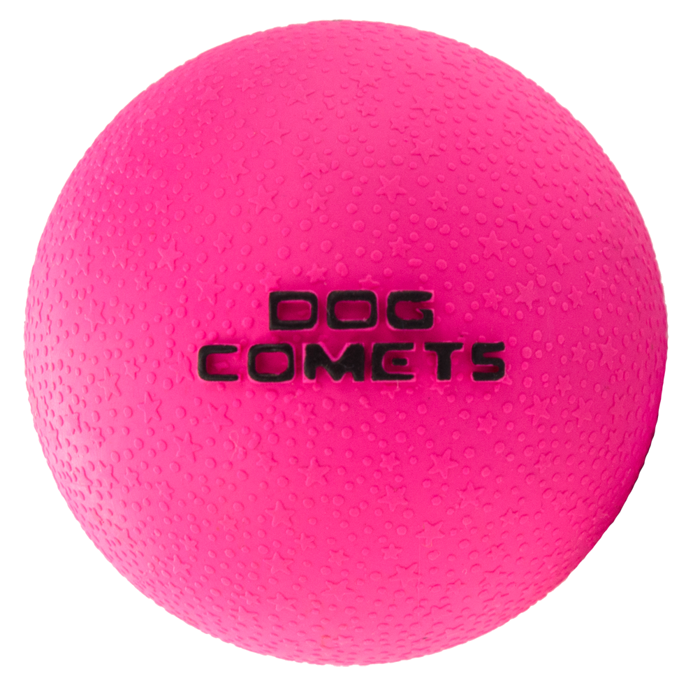 Dog Comets Ball Stardust Roze M 2-pack