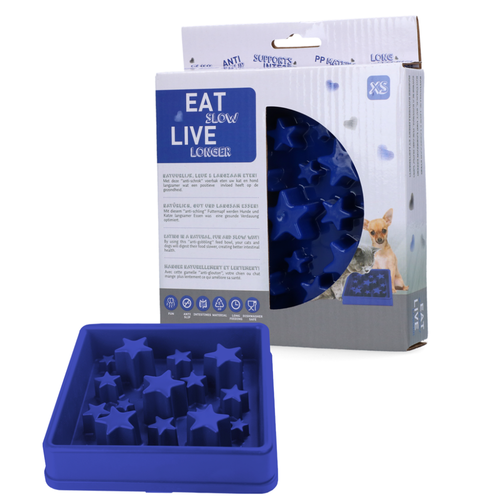 Eat Slow Live Longer Star Blue XS
