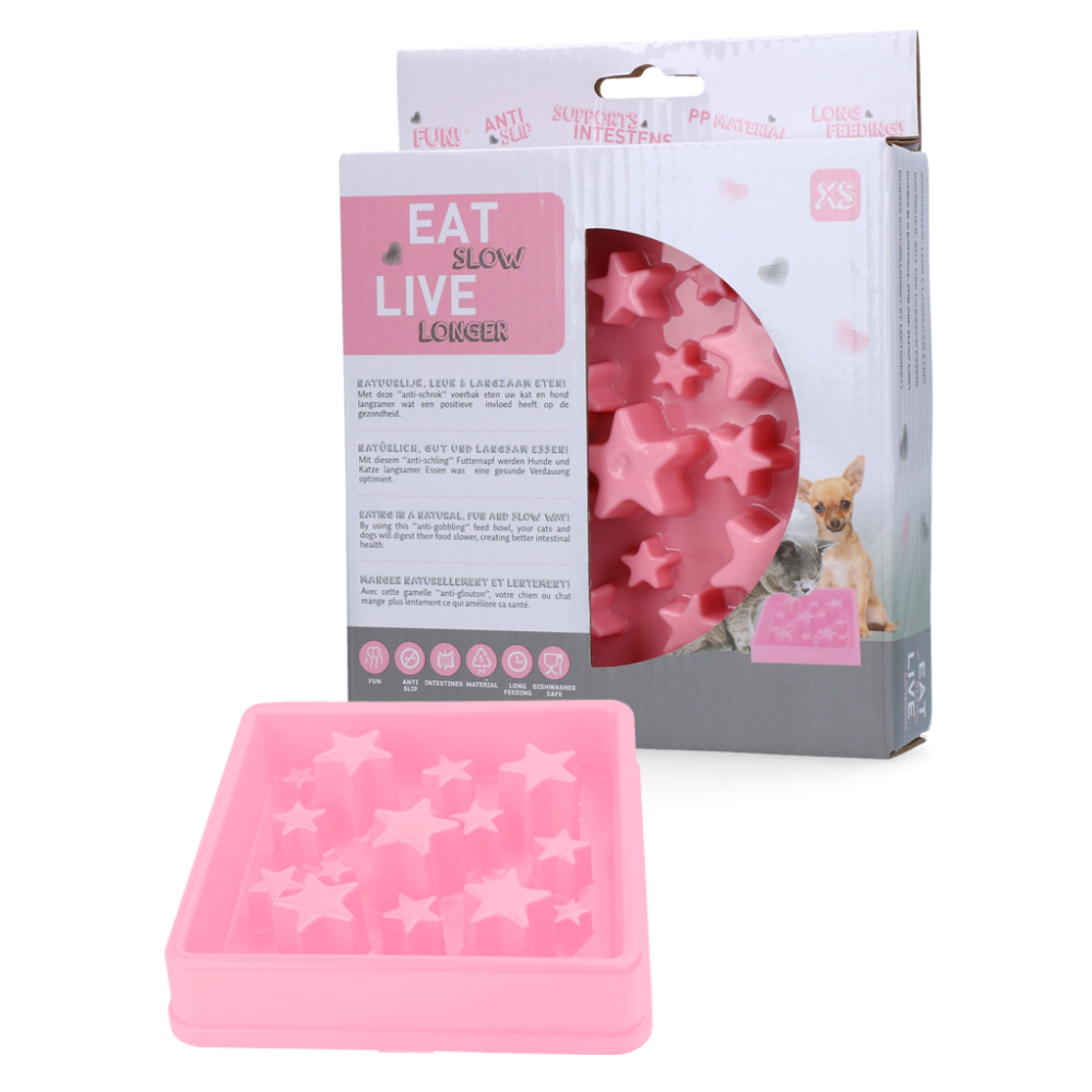 Eat Slow Live Longer Star Pink XS