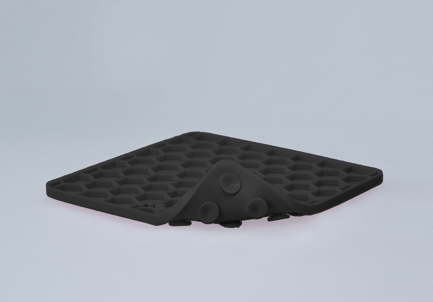Eat Slow Live Longer Lick Mat Honeycomb Grijs