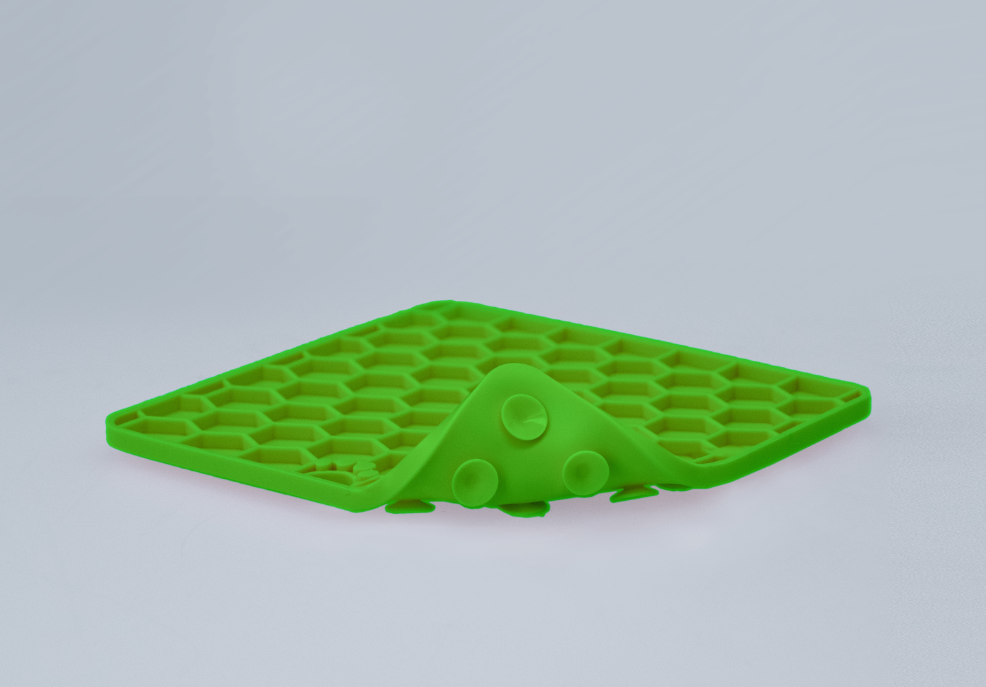 Eat Slow Live Longer Lick Mat Honeycomb Groen