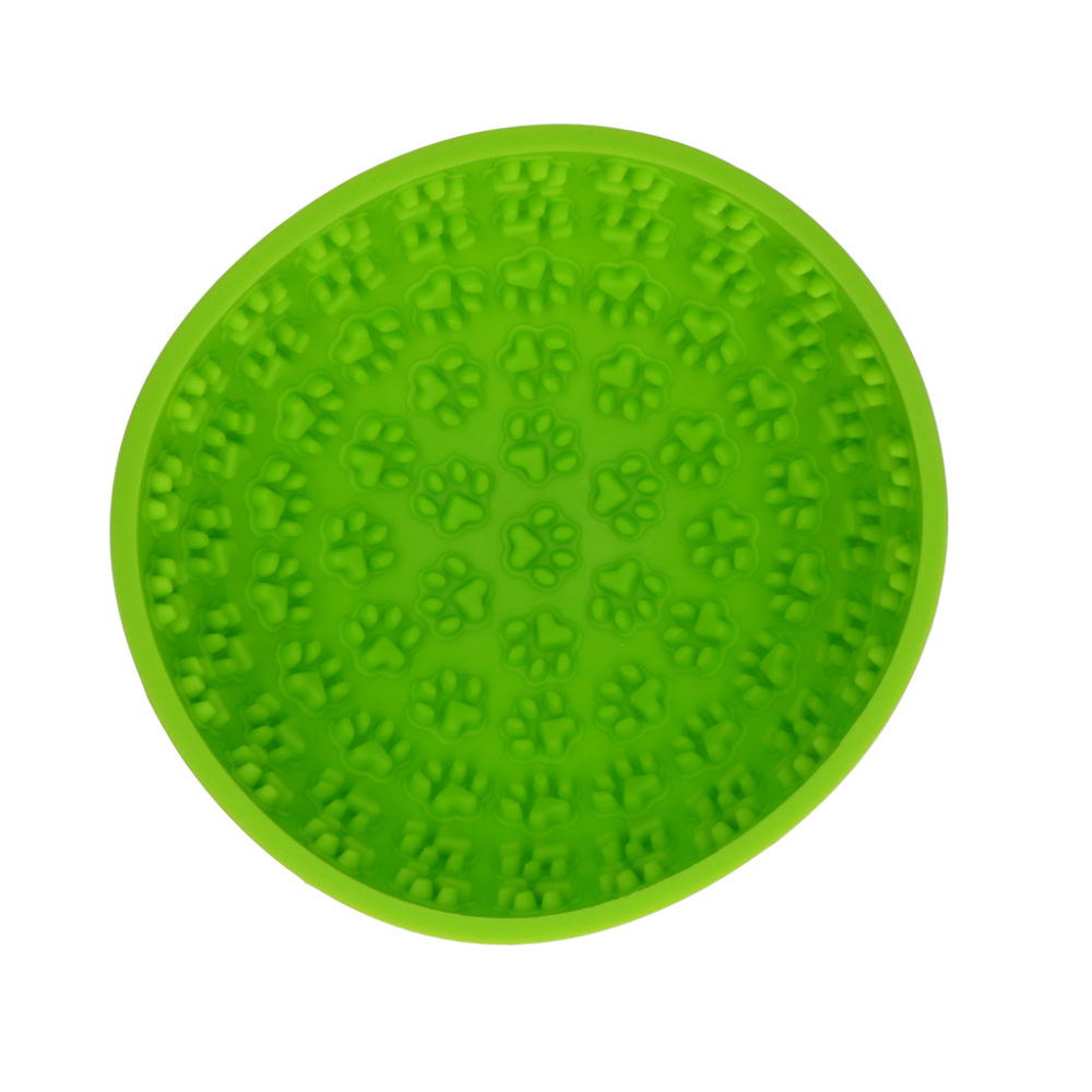 Eat Slow Live Longer Lick Mat Wobble Bowl Red