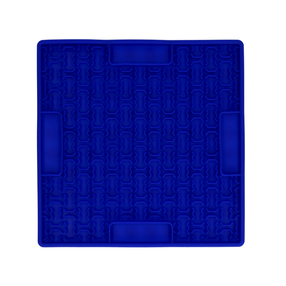 Eat Slow Live Longer Lick Mat Bones Red