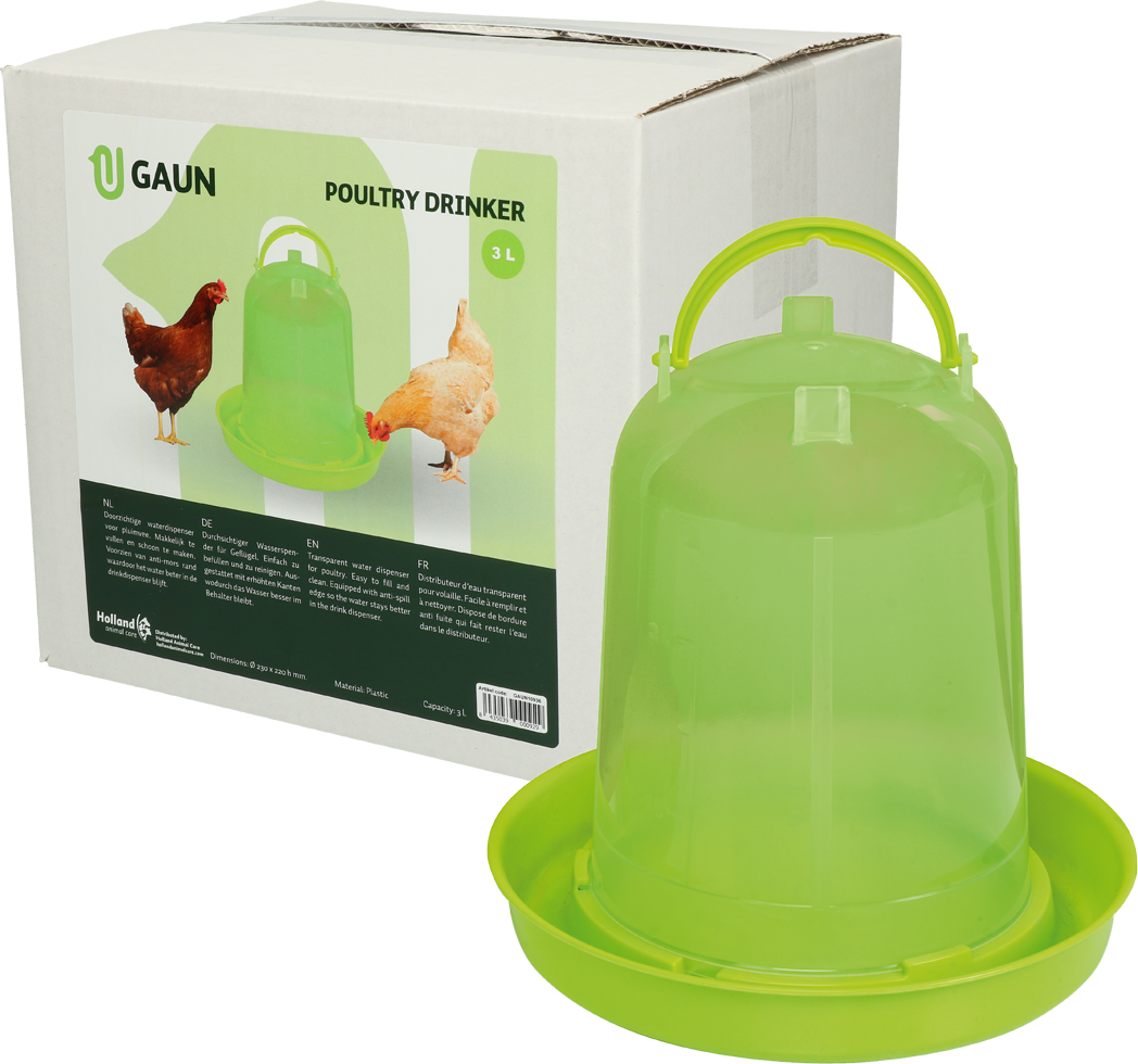 Pluimvee drinktoren 3 l green lemon