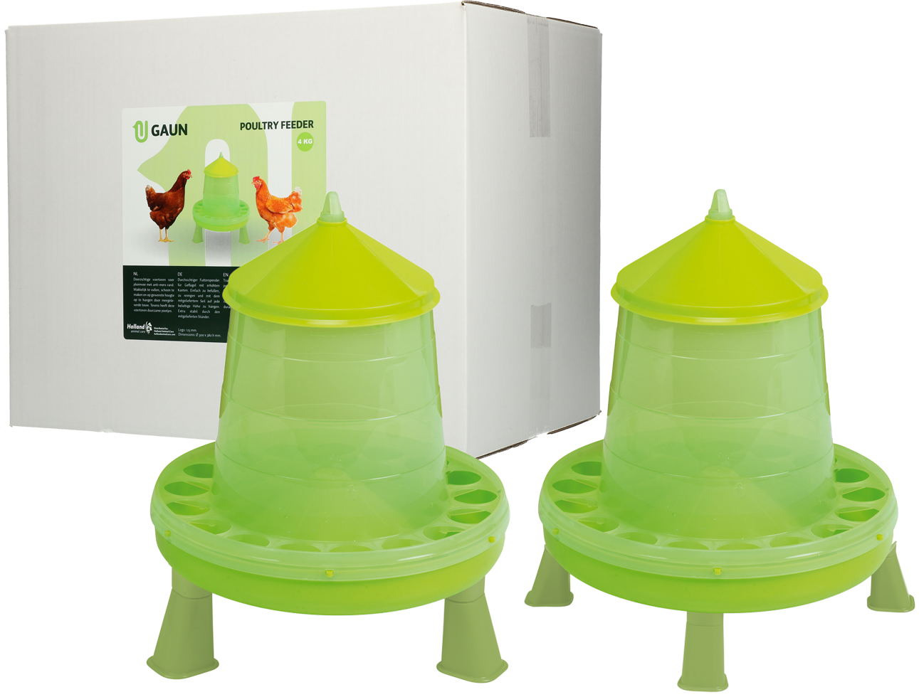 Pluimvee voertoren 4 kg op pootjes