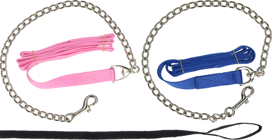 Geleidelijn met ketting zwart 250cm