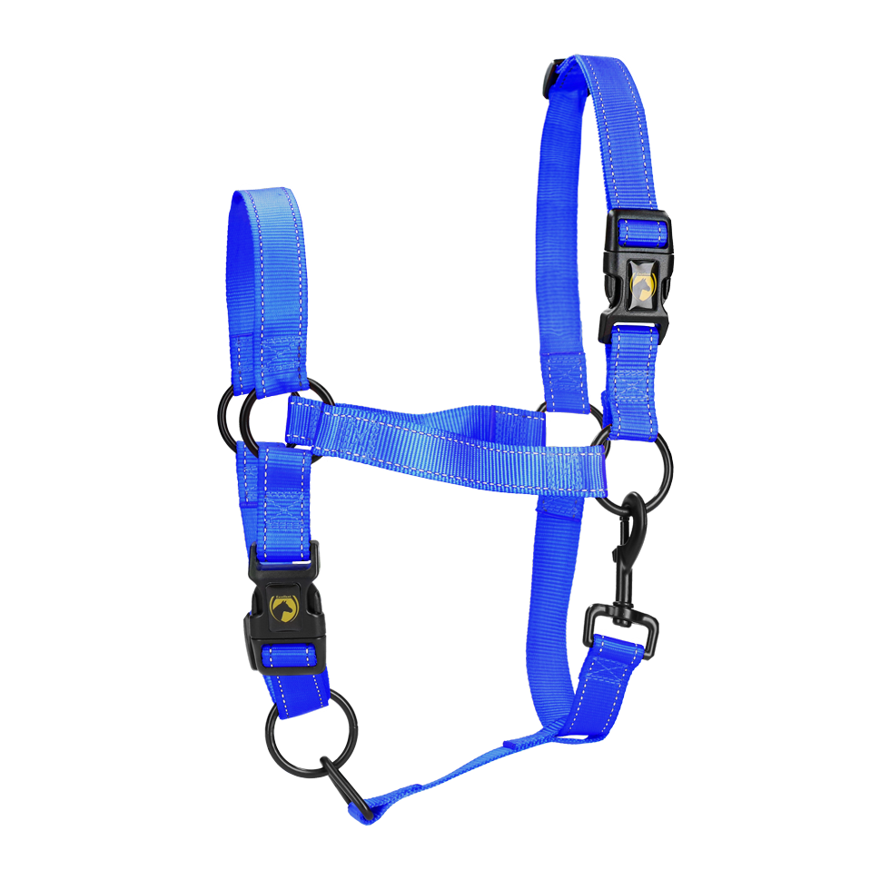 Excellent Horse Premium Halster L Cob Blauw